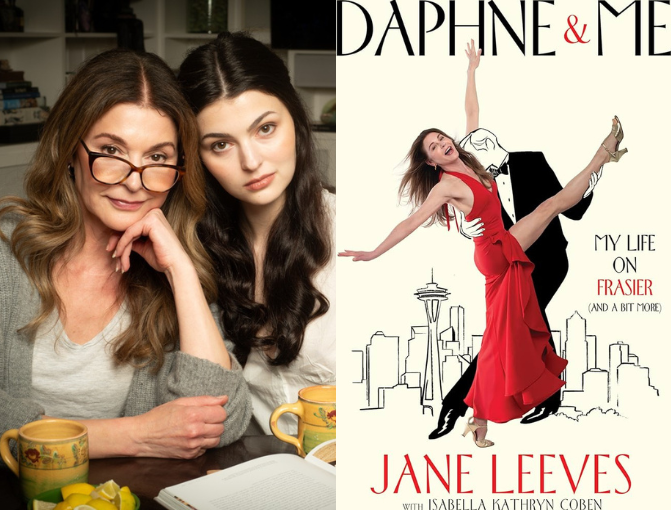 Daphne & Me book cover and photo of Jane Leeves