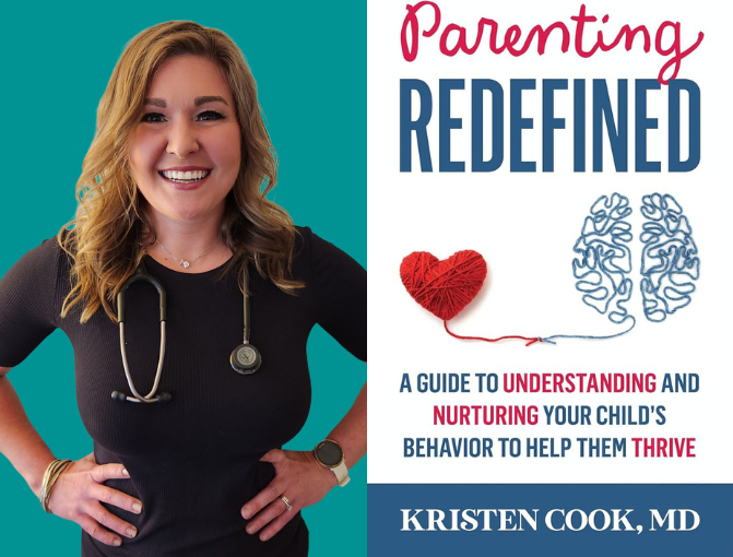 Parenting Redefined book cover with photo of Kristen Cook