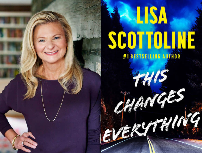 This Changes Everything book cover with photo of Lisa Scottoline